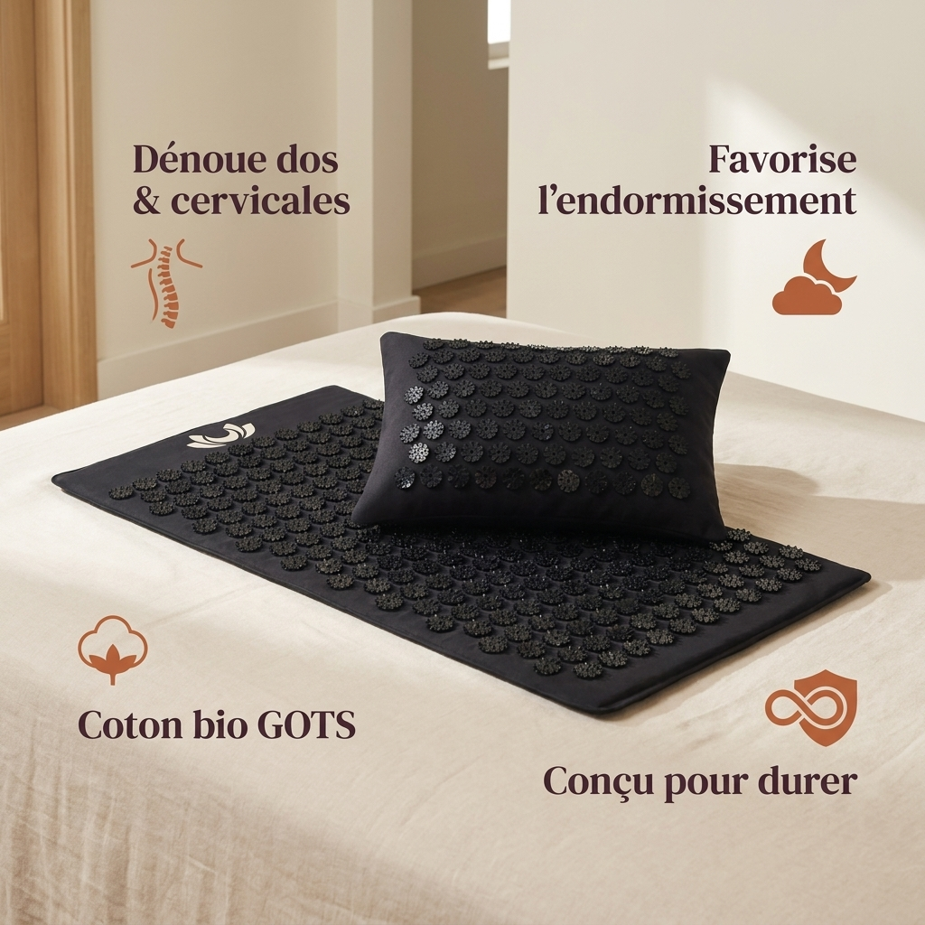 Le Set Rituel · Tapis & Coussin d'acupression — benefits